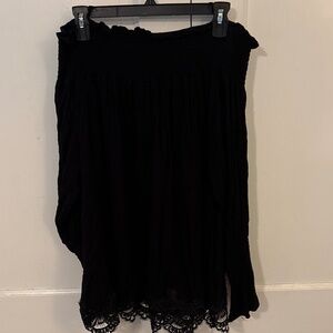 Black off the shoulder Blouae